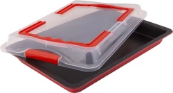 Tepsi me kapak të plastikës Lamart LT3102, e kuqe