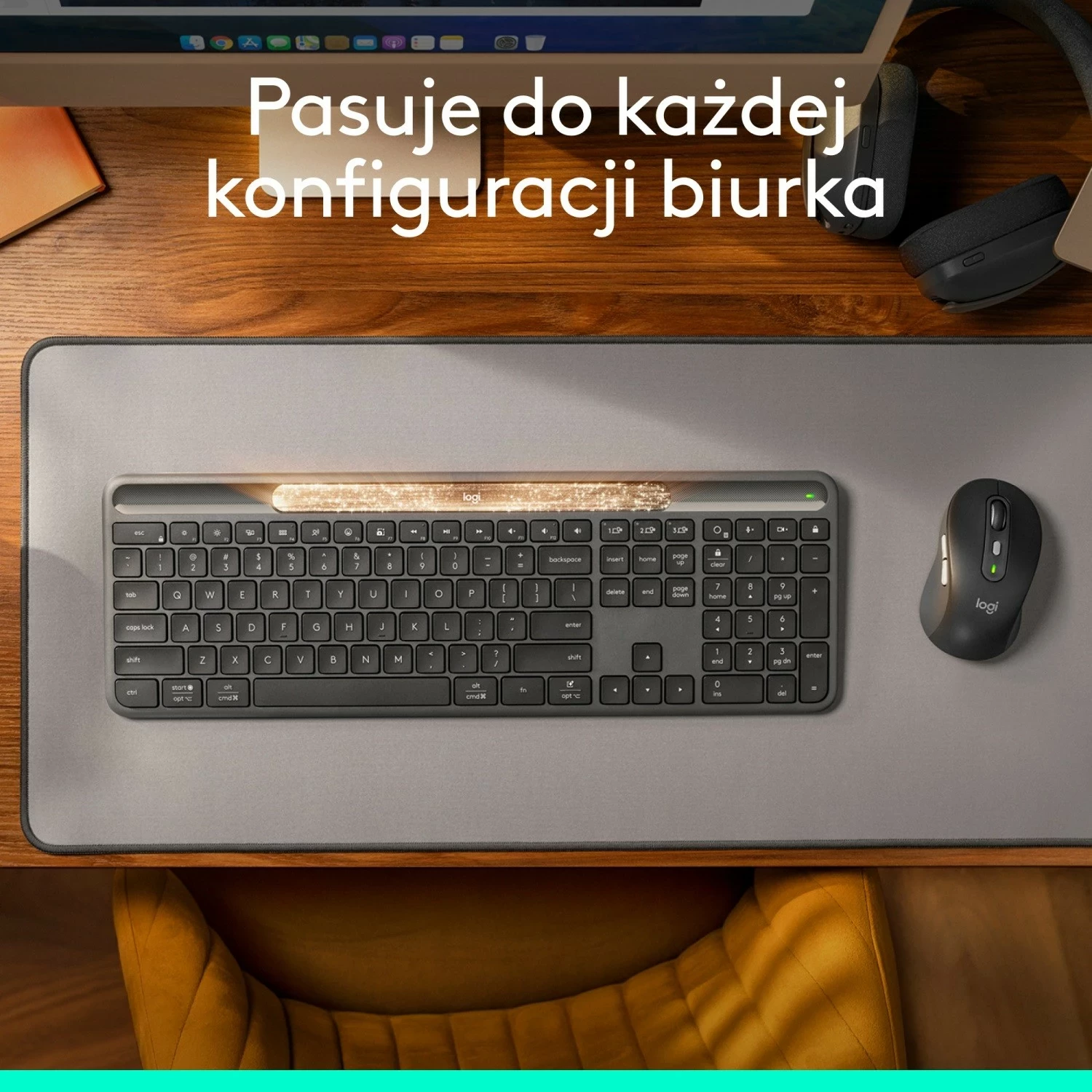 Tastierë Logitech Signature Slim Solar+ grafit