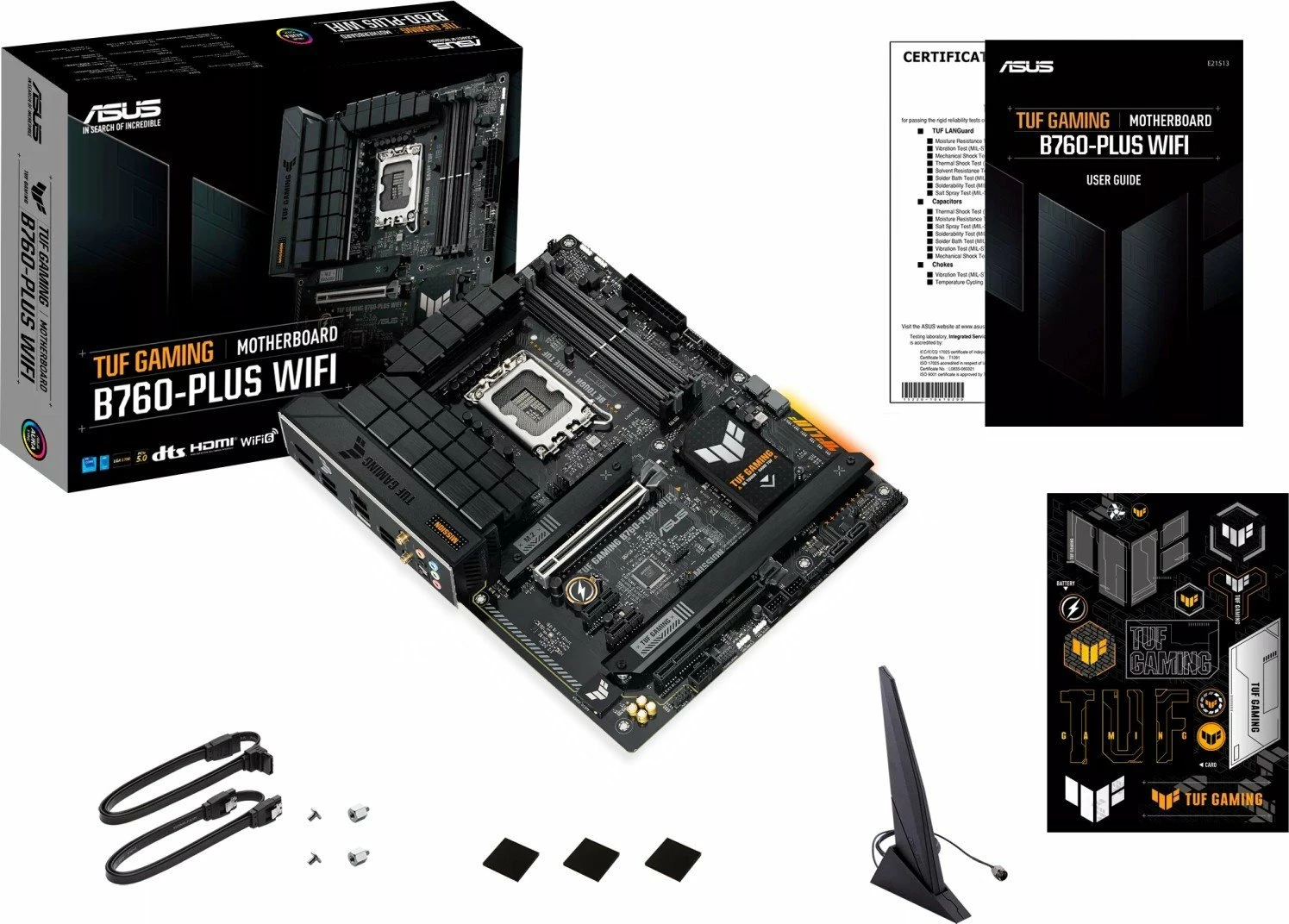 Pllakë amë Asus TUF GAMING B760-PLUS WIFI, ATX, Wi‑Fi, Bluetooth