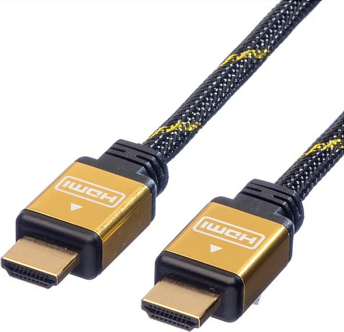Kabllo HDMI ROLINE 11.04.5500, 1.5 m, 4K, e zezë/ari