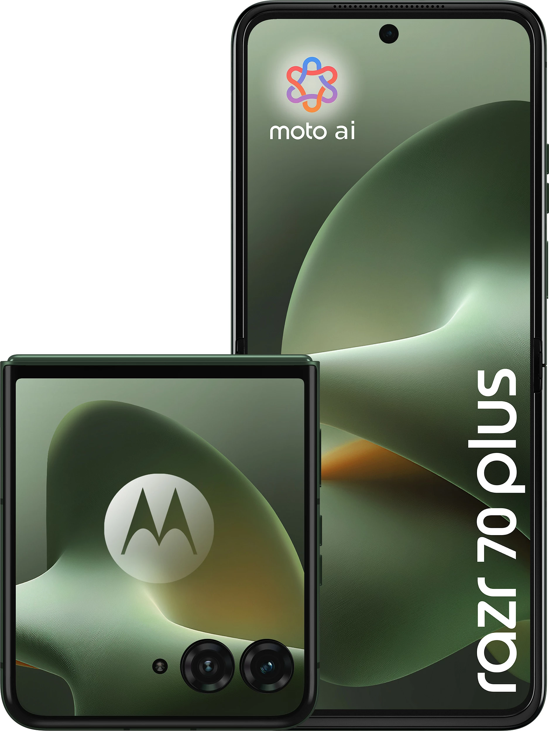 Celular Motorola razr 70 plus, 12GB RAM, 512GB, 6.9" palosës, 50MP, Dark Green
