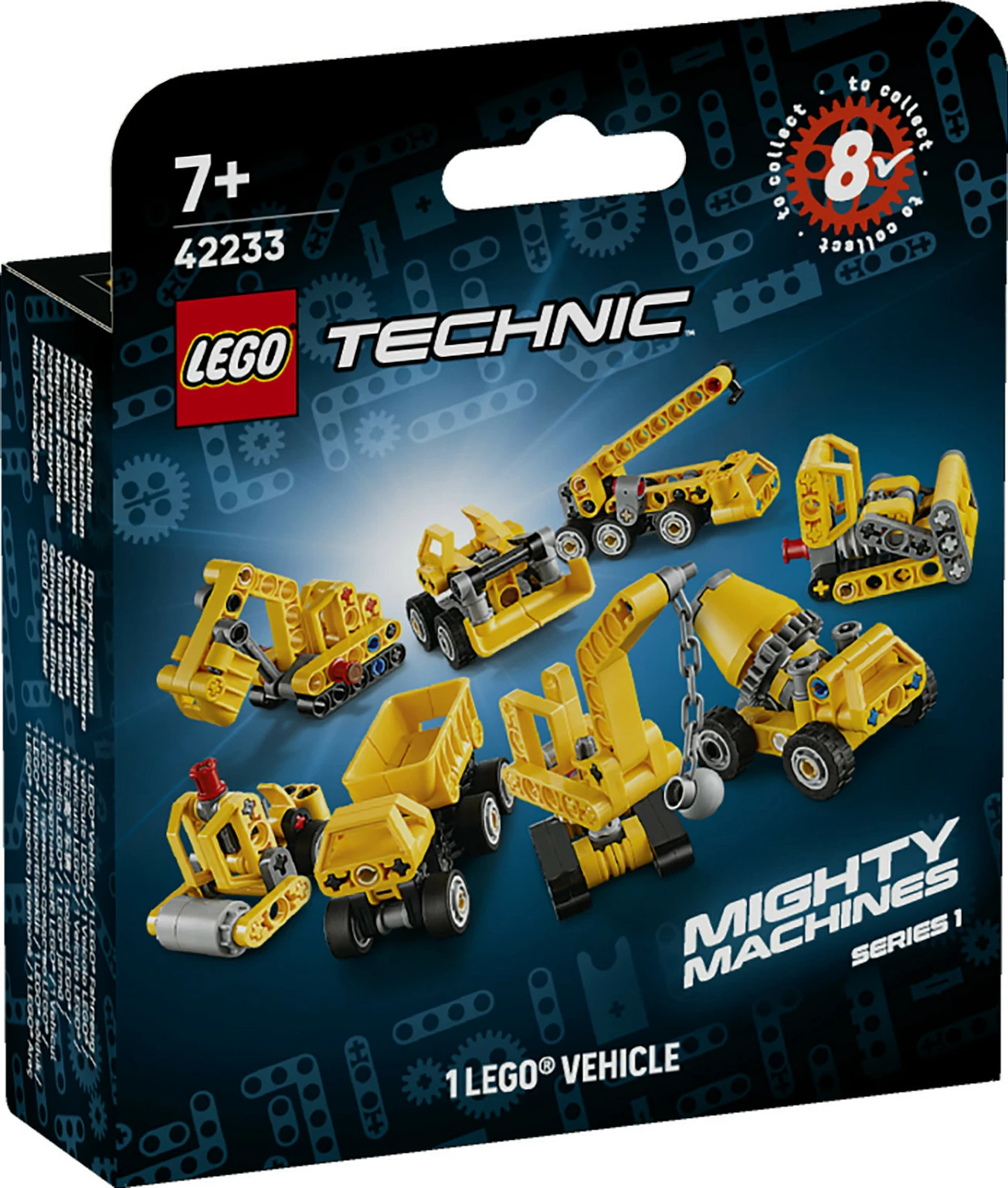 Set ndërtimi LEGO Technic 42233 Mighty Machines, 44 pjesë, shumëngjyrësh