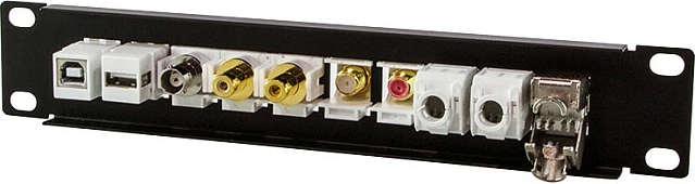 Panel keystone LogiLink 10", për 10 keystone jacka, i zi