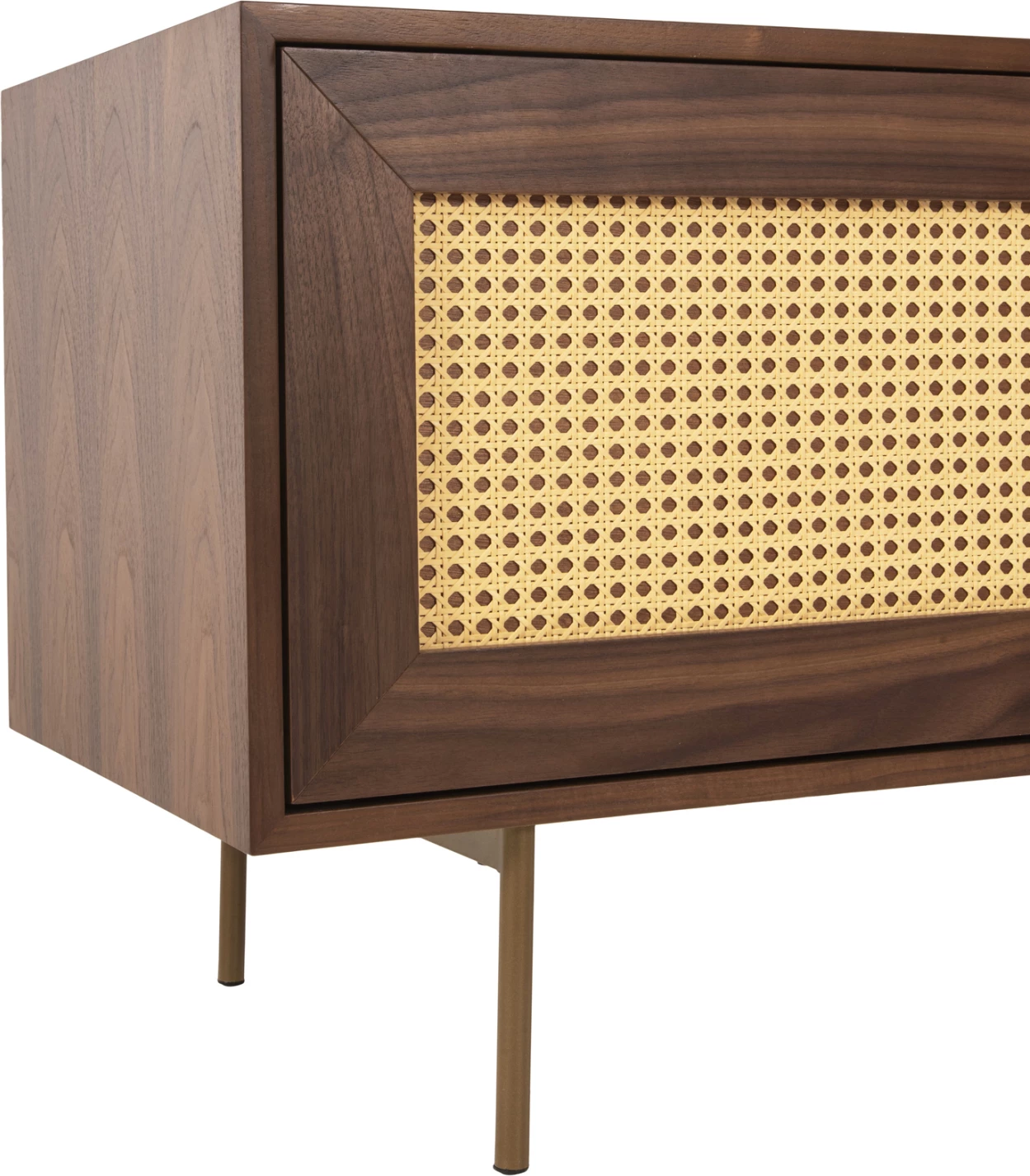 Kabinet TV MEEN FH9736 MDF me furnir arre-këmbë ari 160x40x52H cm