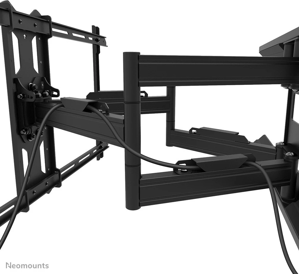 Mbajtëse muri për TV Newstar WL40S-850BL18, full motion, 43-86 inç, çelik, e zezë