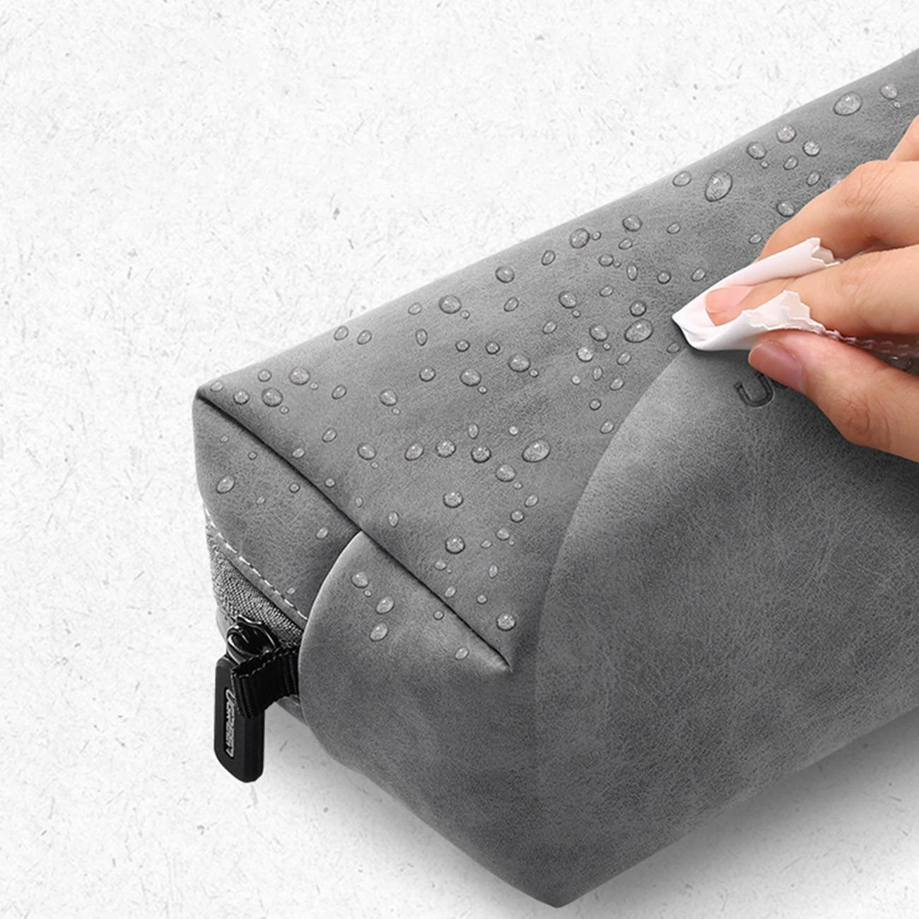 Çantë organizuese për aksesorë Ugreen LP285 190x120x80mm, PU+polester, me litar, gri