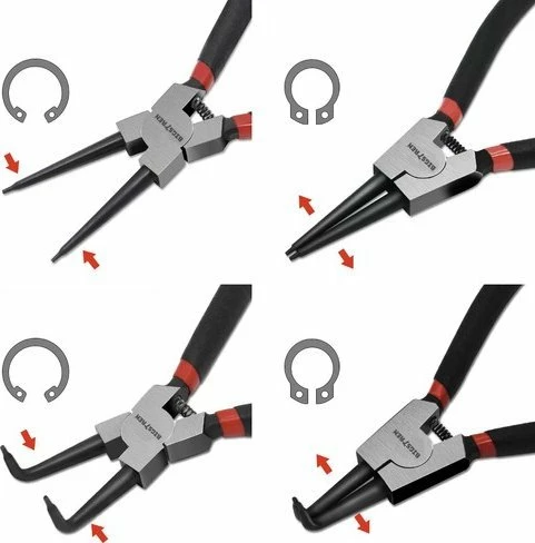 Pincë për unaza Seger Falon-Tech Bigstren 22159, set 4 copë, të zeza