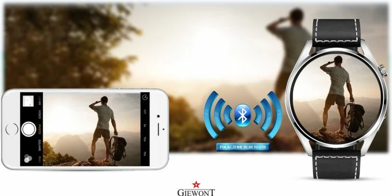 Smartwatch Giewont për meshkuj, argjendi
