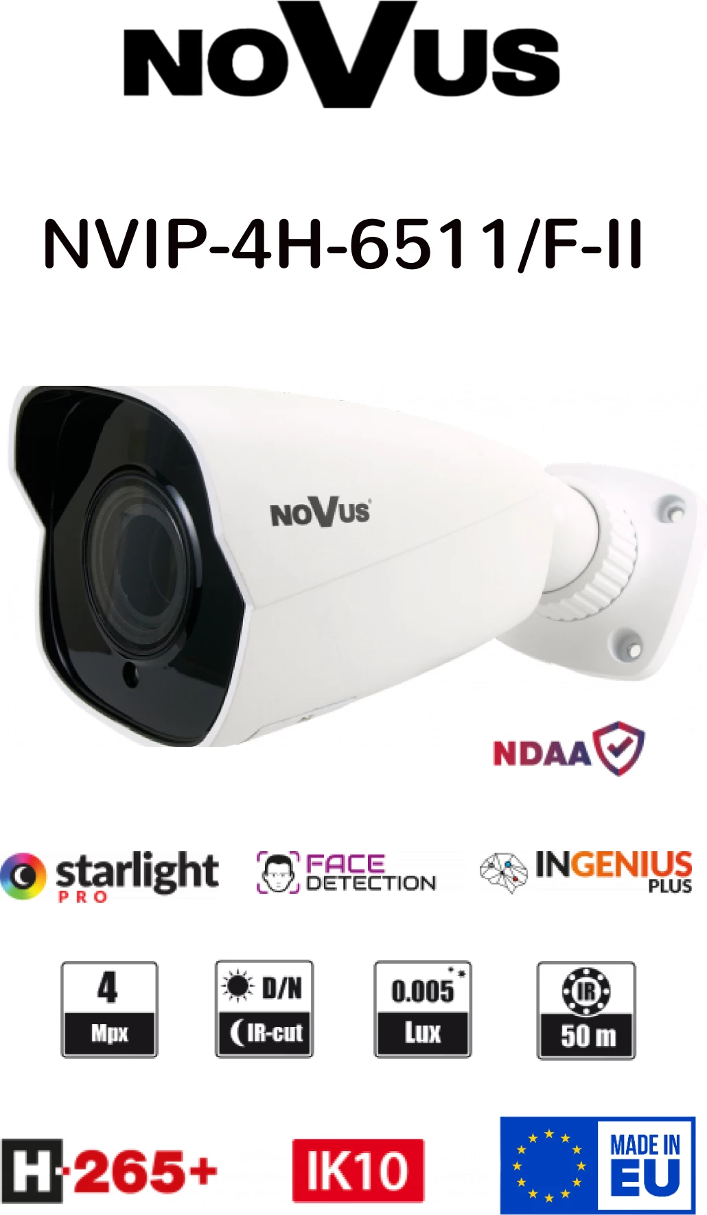 NVIP-4H-6511/F-II  IP Kamer e Jashtme 4 MPX 