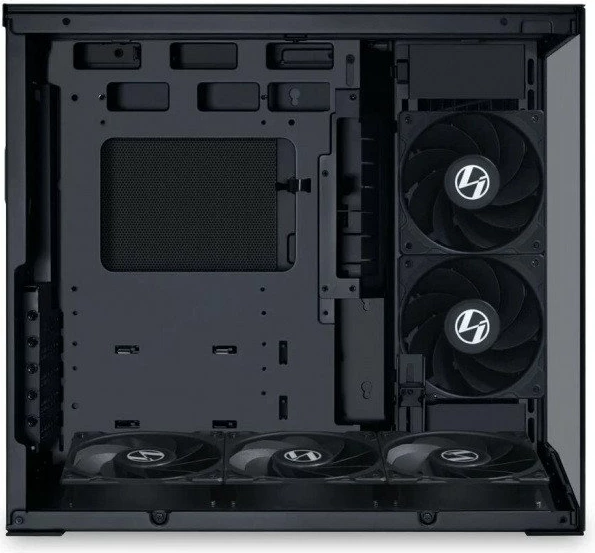 Kasë Lian Li O11 Dynamic Mini V2 Flow O11DMIV2FX, mini tower, tempered glass, ATX, USB-C, e zezë