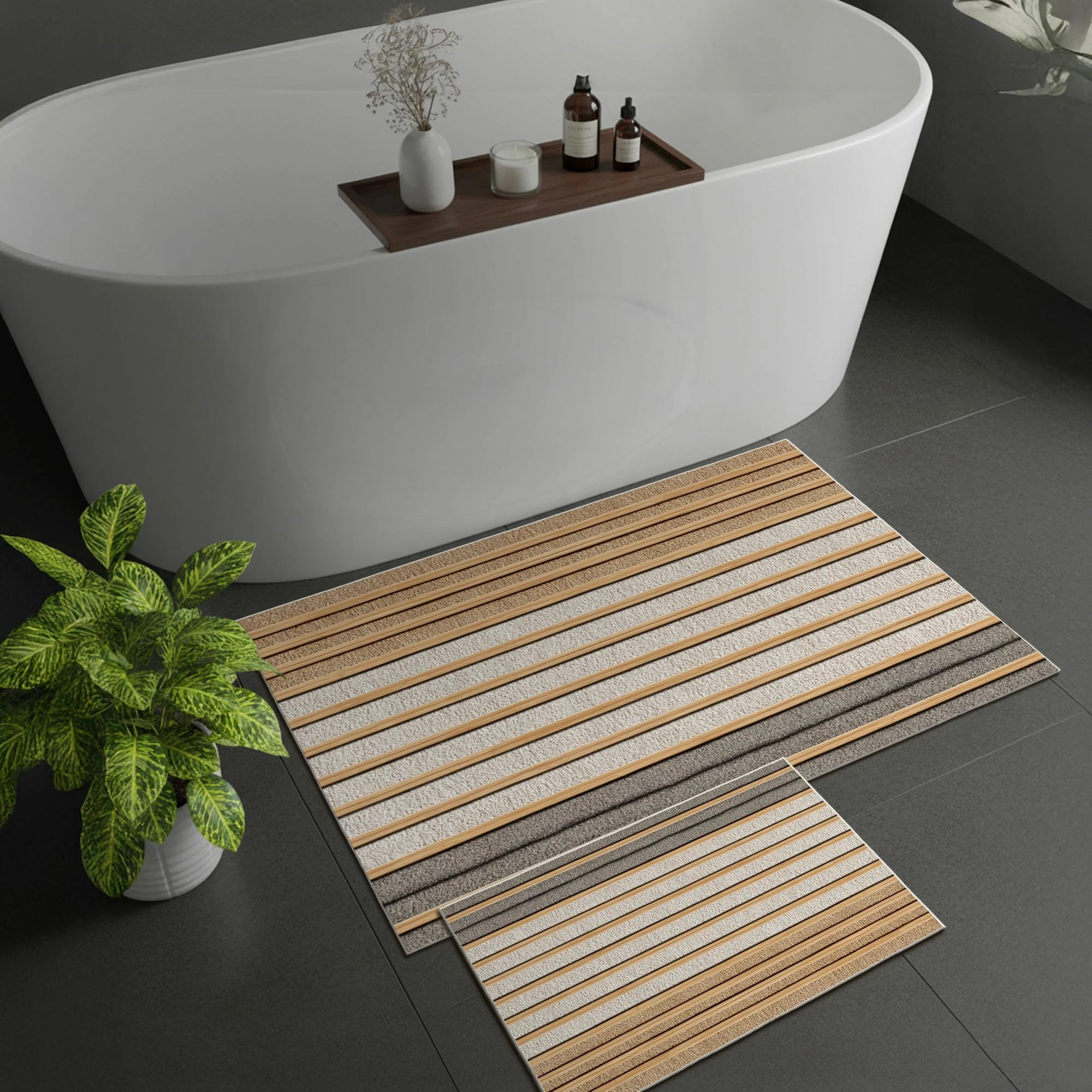 Set tapetash për banjo (2 copë), Mijolnir, Asr38, bezhë