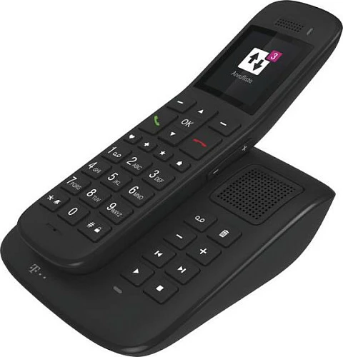 Telefon pa tela DECT Telekom Sinus A 32, answering machine, 200 kontakte, Ebony