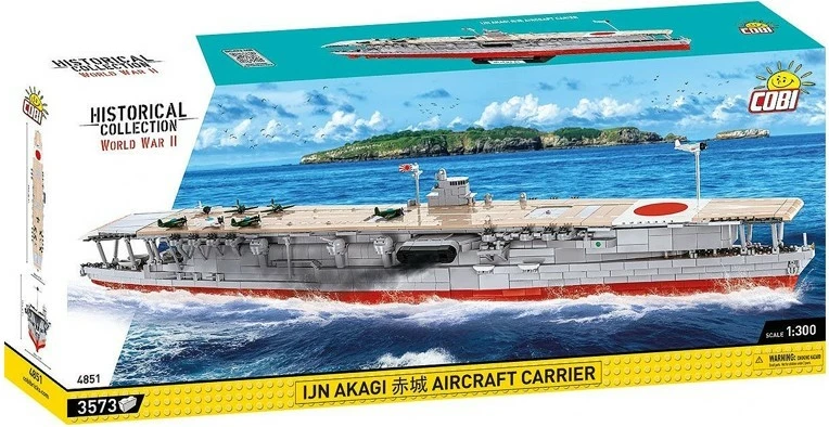 Set blloqesh Cobi Klocki IJN Akagi Aircraft Carrier, 3573 pjesë, Historical Collection