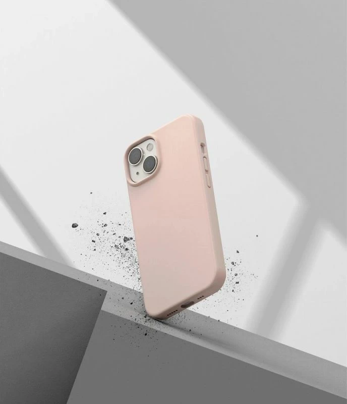 Kapak silikoni për iPhone 14 Plus Ringke, pink sand [Ngjyra: Rozë]