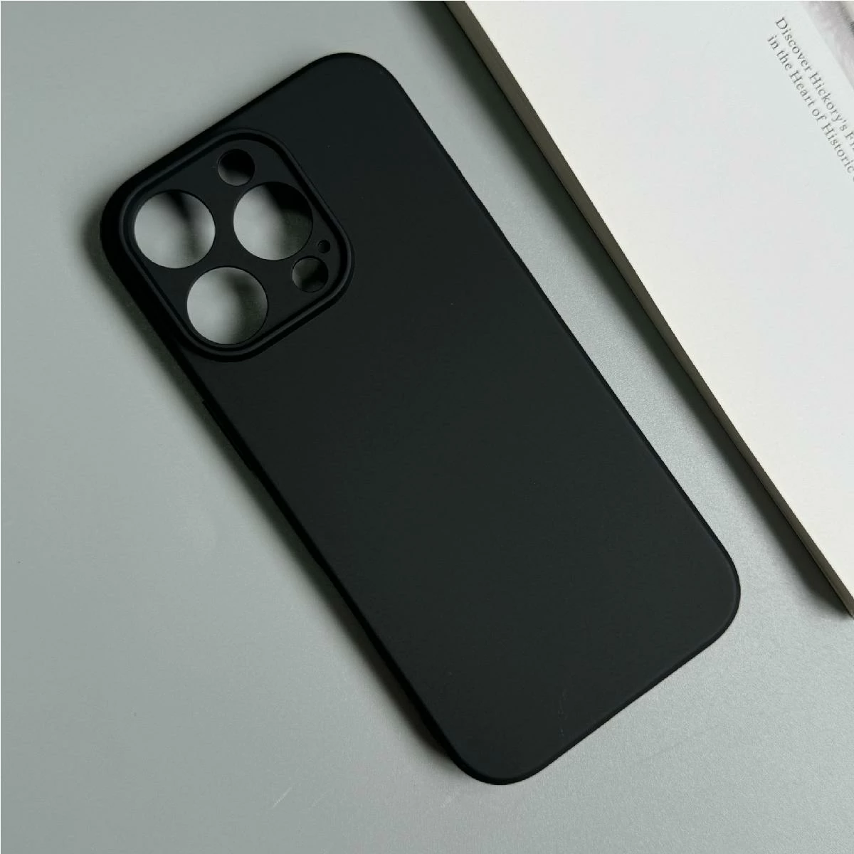 Mbështjellës Hurtel Soft Case për iPhone 16 Pro Max, TPU, zi