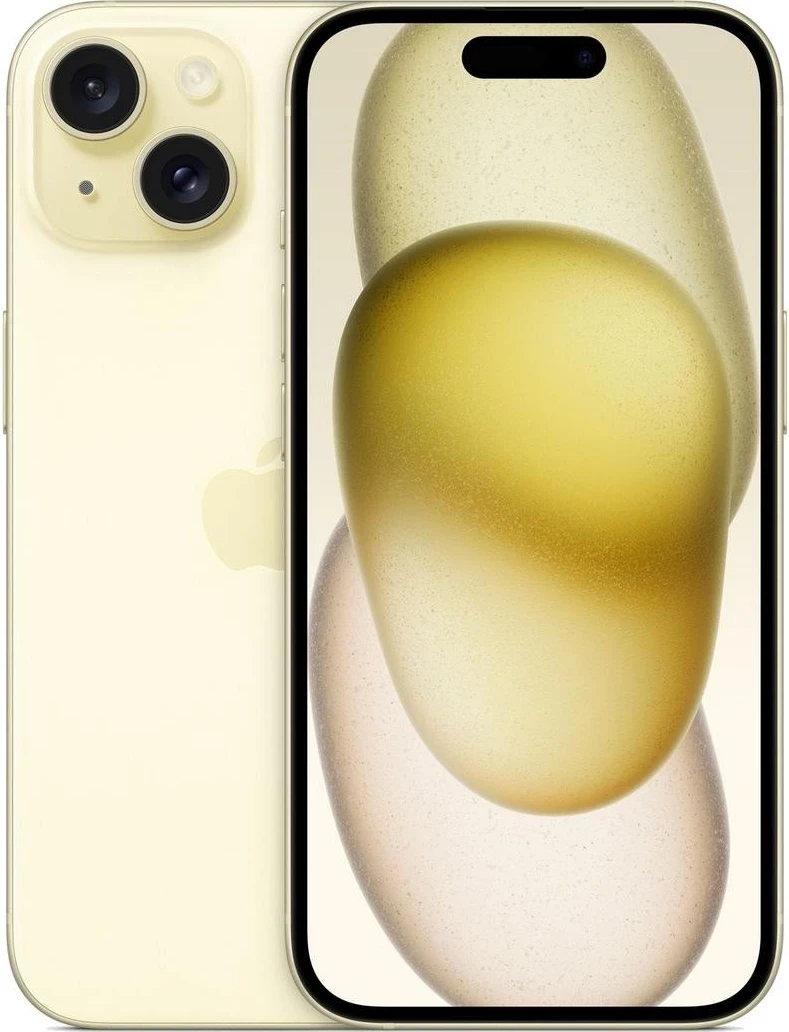 Apple iPhone 15, 6.1", 128GB, yellow
