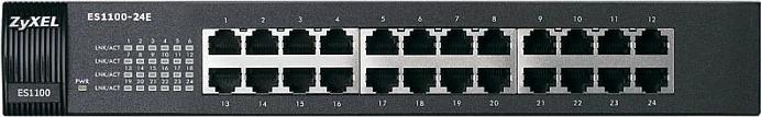Switch Zyxel ES1100-24E, 24x Fast Ethernet, Unmanaged, i zi