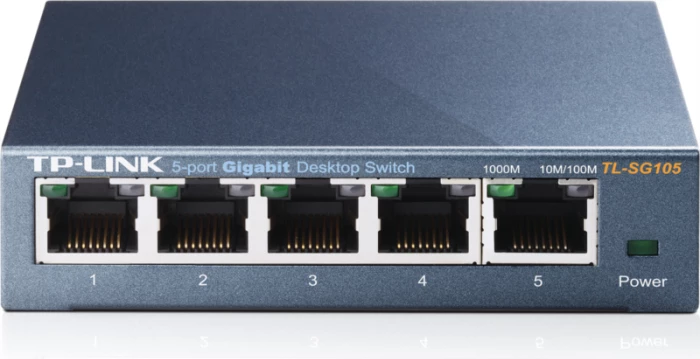 Switch TP-LINK TL-SG105, 5-port Gigabit, gri
