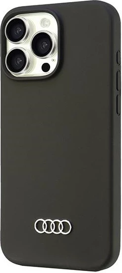 Mbështjellës Audi për iPhone 16 Pro Max 6.9", silikon, zi