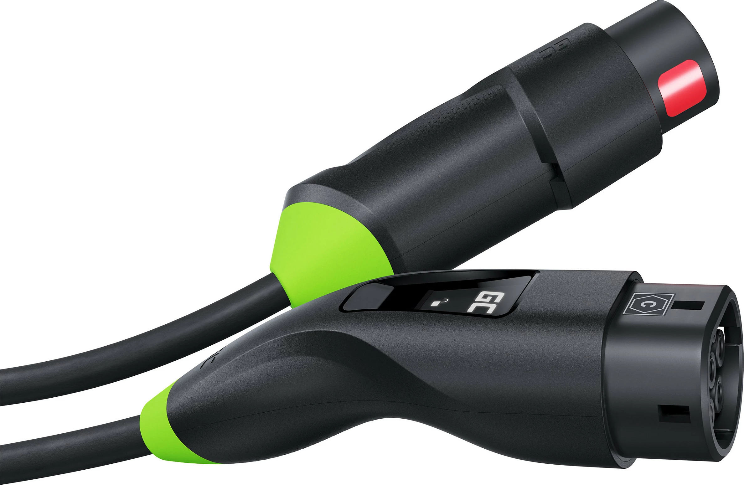 Stacion karikimi EV Green Cell Habu, 7 m, 2-në-1, 11 kW, i zi