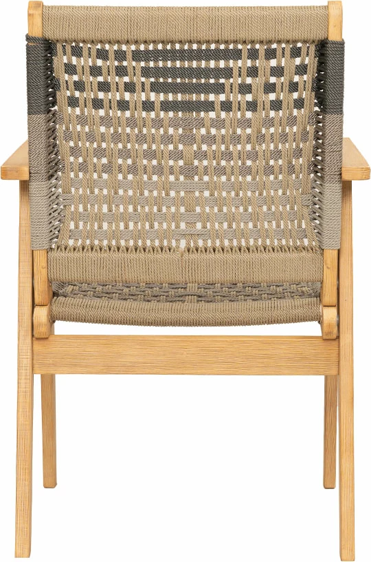 Karrige Vega, shumëngjyrëshe, dru akacie, litar natyral, 58x56x87 cm