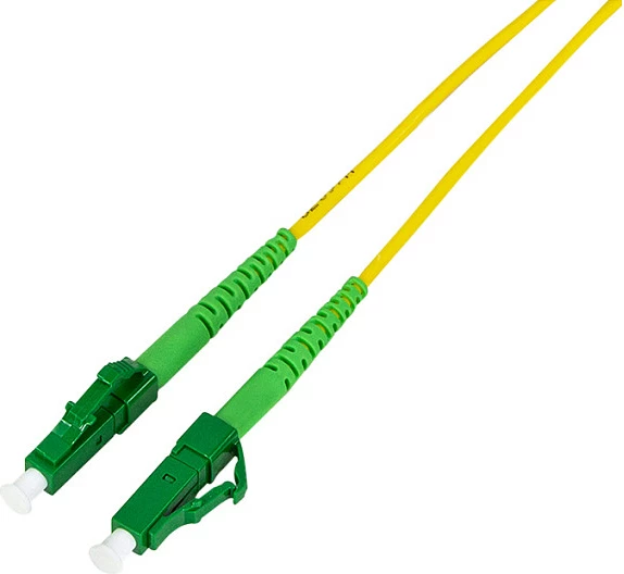 Kabllo fiber optike LogiLink, OS2 SM G.657.A2, LC/APC–LC/APC, 2 m, e verdhë