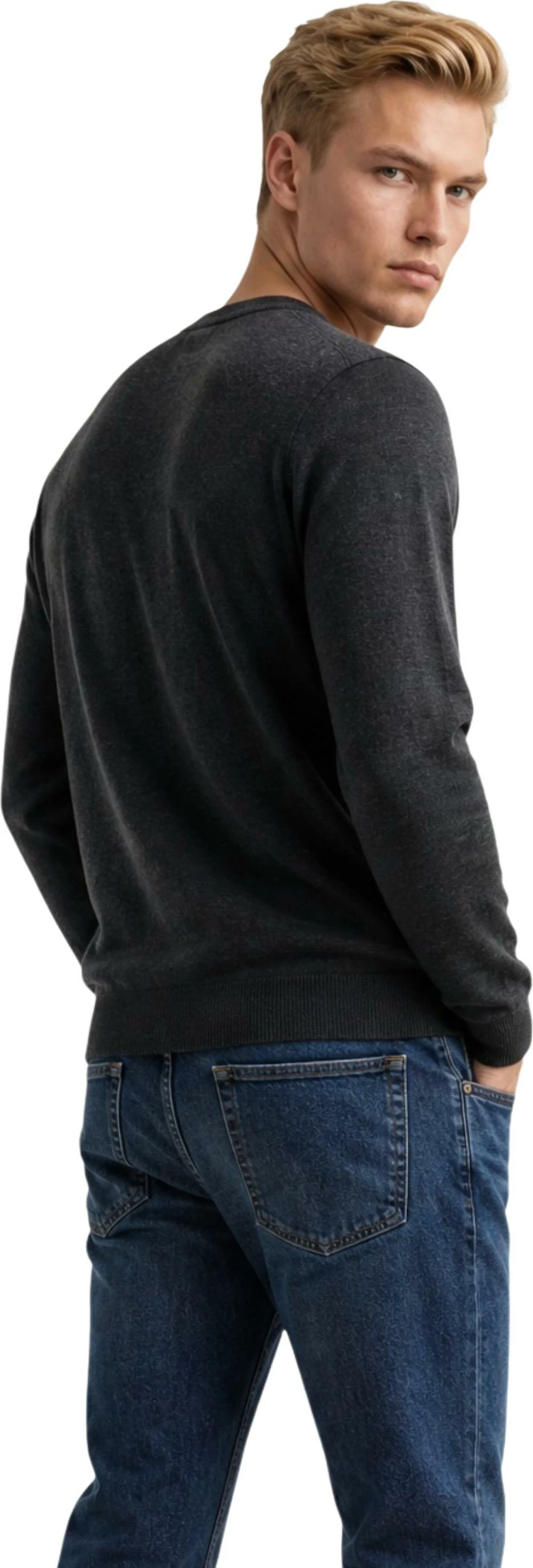 Xhemper për meshkuj Armani Exchange 8NZM3A ZM8AZ, antracit [Madhësia: M]