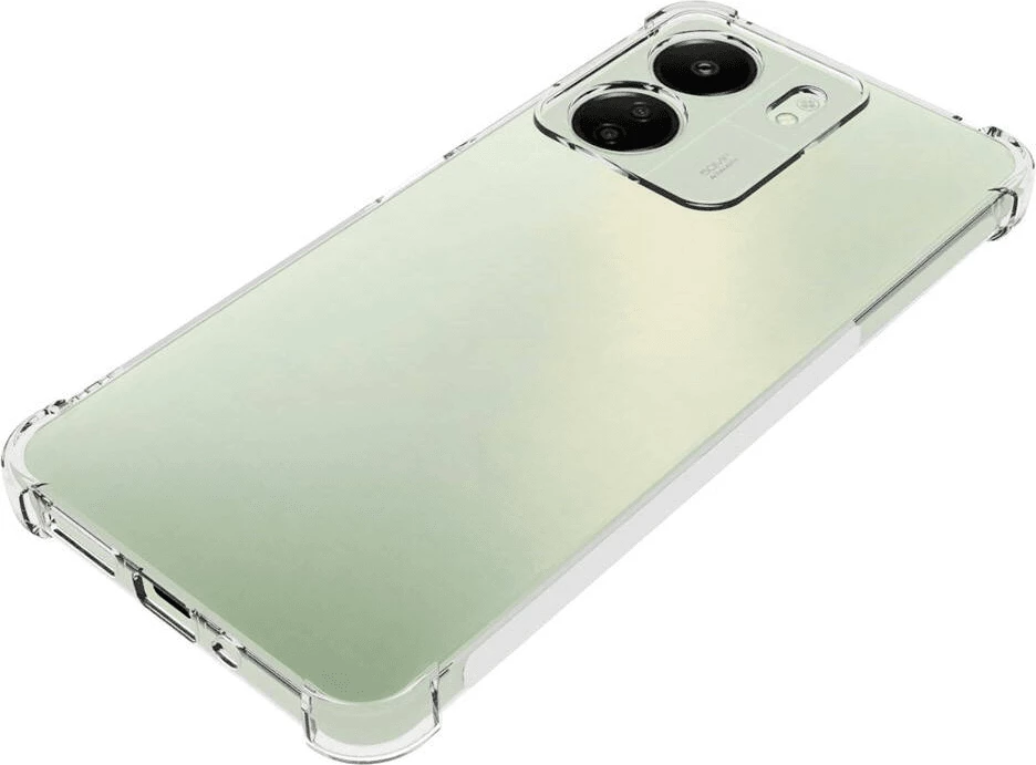 Mbështjellës ONASI për Xiaomi Redmi 13C, silikon antishock, transparent