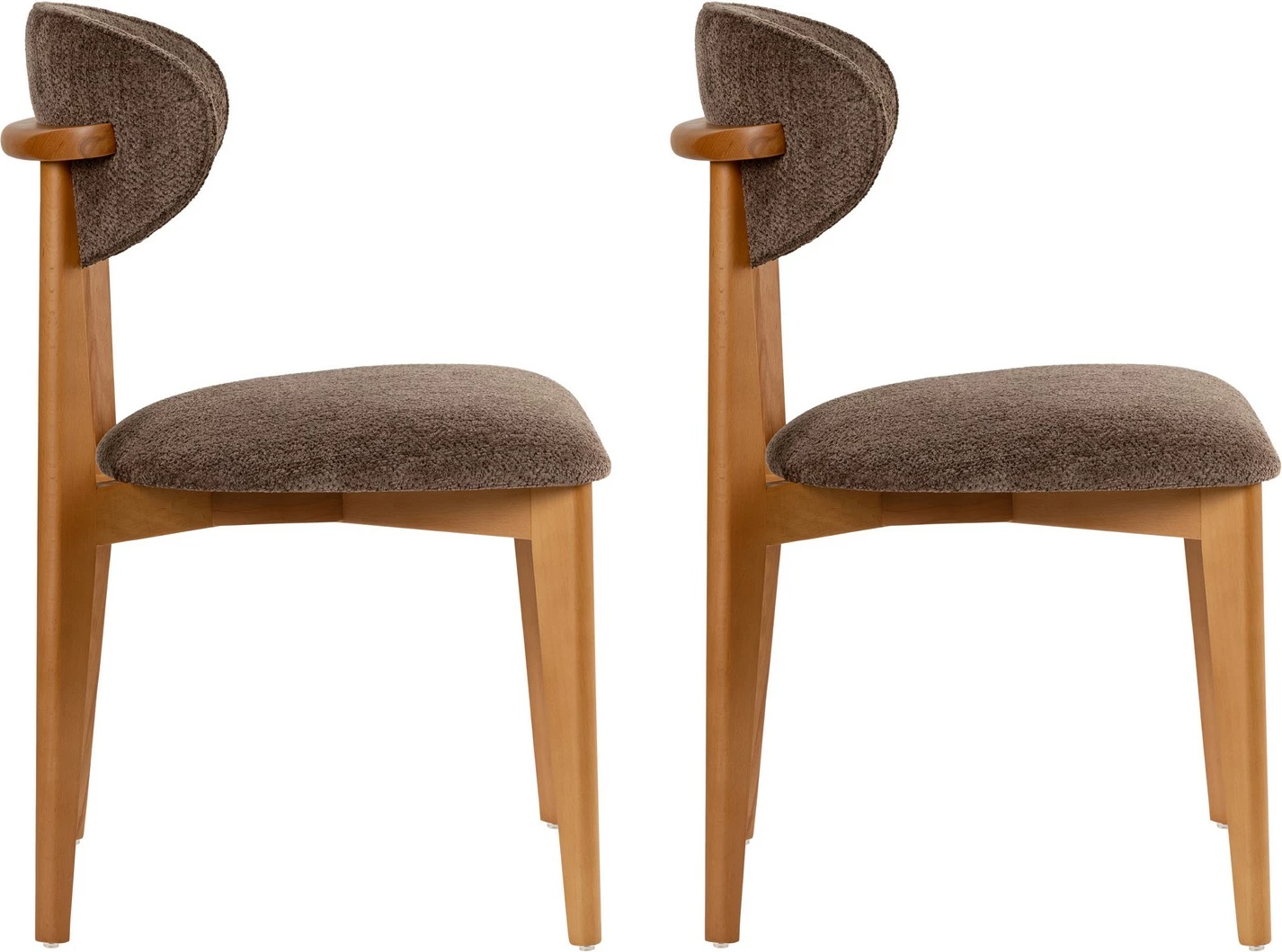 Set karrigesh (2 copë), Skye Decor, ngjyrë kafe, lisi i errët