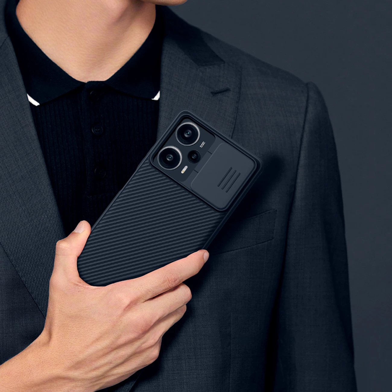 Mbështjellës Nillkin CamShield Pro për Xiaomi Redmi Note 12 Turbo / Poco F5, i zi