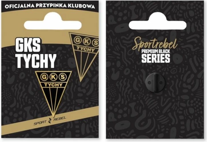 Pin për tifozë Inny GKS Tychy, i zi dhe i gjelbër