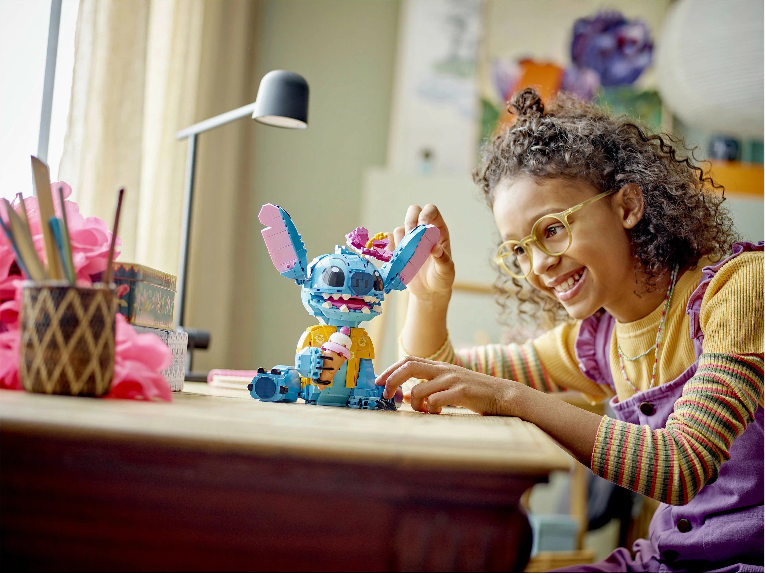 Set ndërtimi LEGO Stitch, 9 vjeç e lart, Plastikë, 730 pjesë, shumëngjyrësh