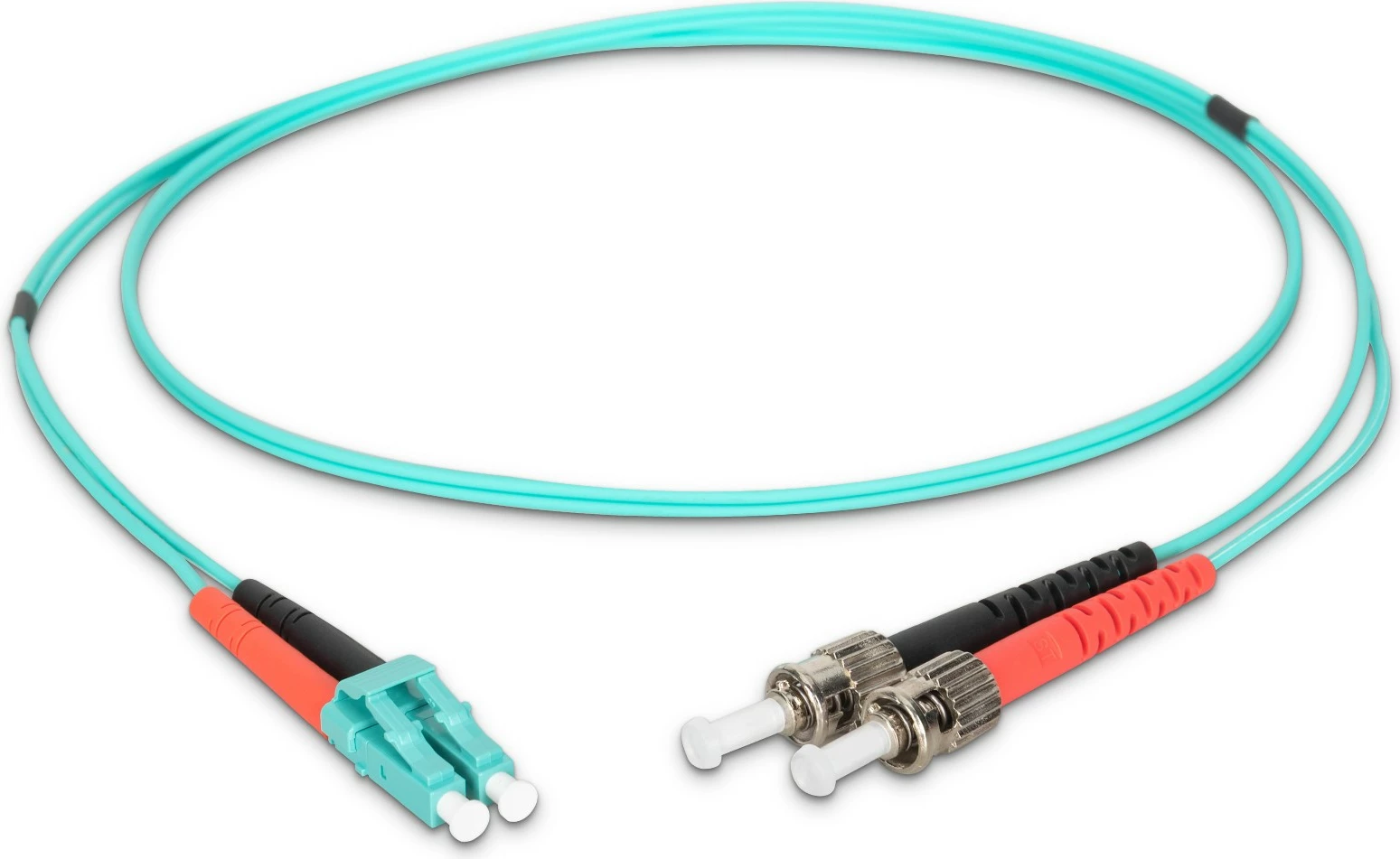 Kabëll optik Digitus OM3, LC në ST, 1m, aqua