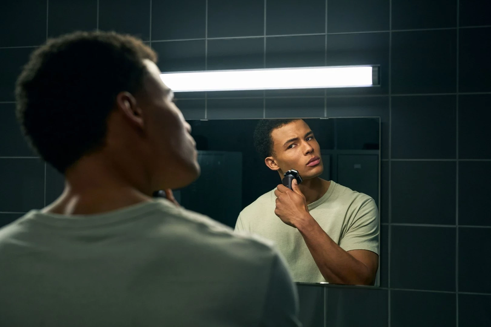 Makinë rroje Philips SHAVER Series 5000 S5884/50, Trimmer, E zezë, Jeshile