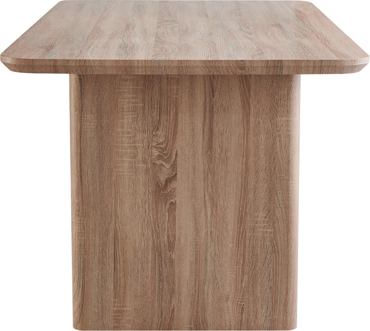 Tavolinë ngrënie Faghan, ngjyrë kafe, MDF, 180x90x76cm