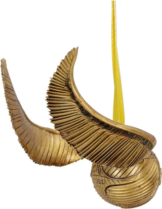 Ornament varës NEMESIS NOW Harry Potter Golden Snitch, resin, i pikturuar me dorë, i licencuar zyrtarisht, ngjyrë ari
