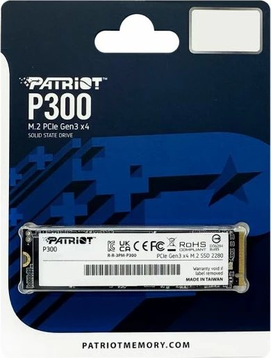 SSD Patriot P300 P300P1TBM28 1TB M.2 NVMe PCIe Gen3 x4 (2280)