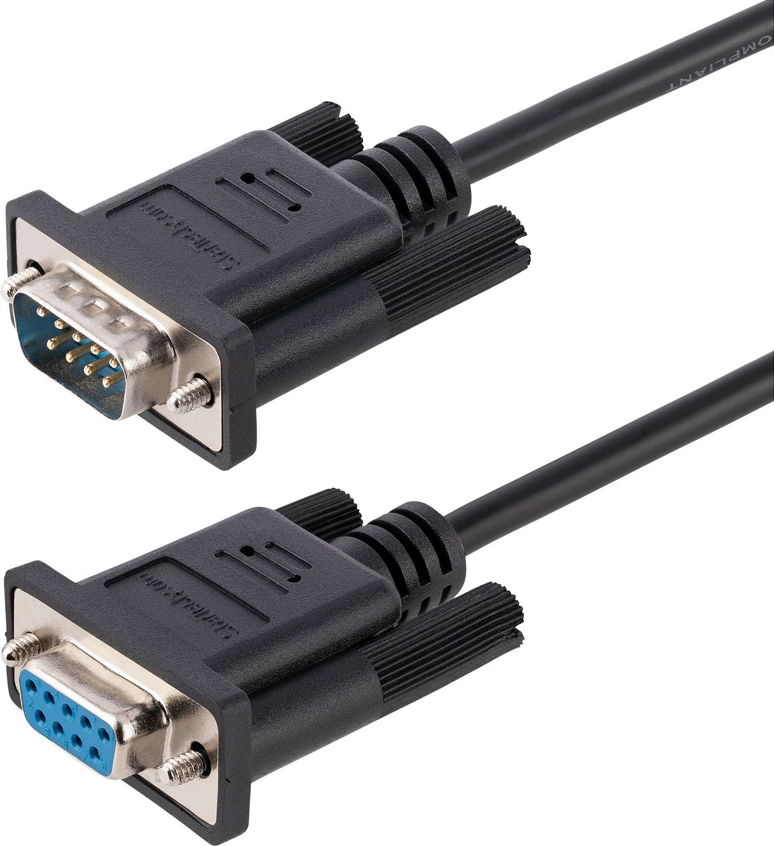 Kabllo seriale StarTech DB9 RS232 Null Modem, 3m, mashkull-në-femër, e zezë