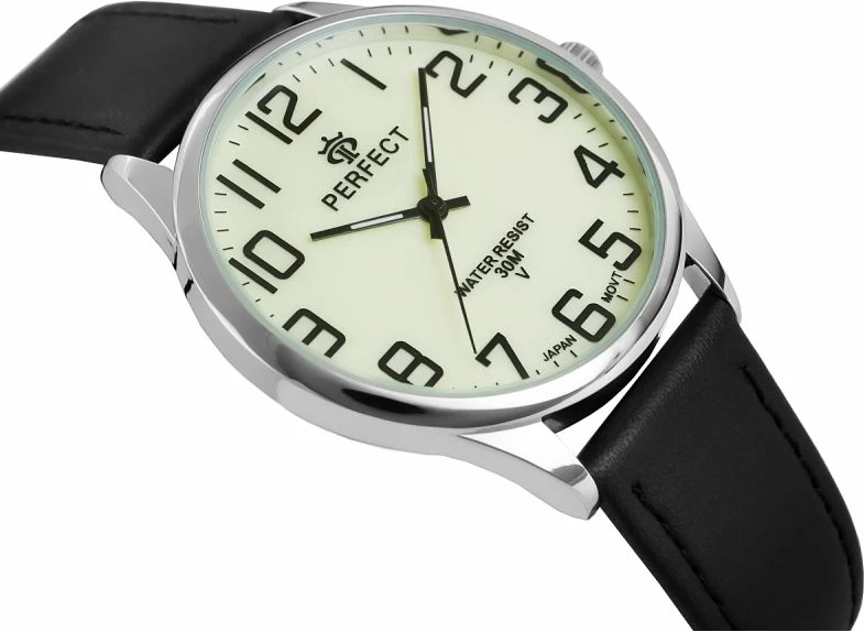 Orë dore për meshkuj PERFECT GXB452-04, e zezë