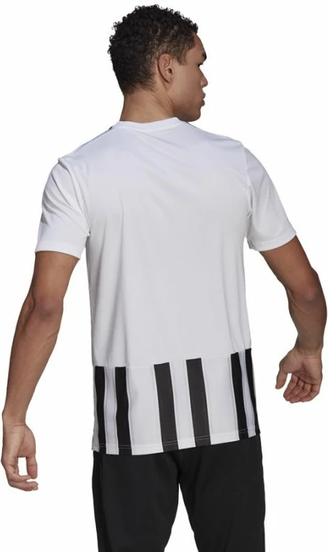 Fanellë stërvitore për meshkuj adidas, e bardhë me vija të zeza [Madhësia: S]