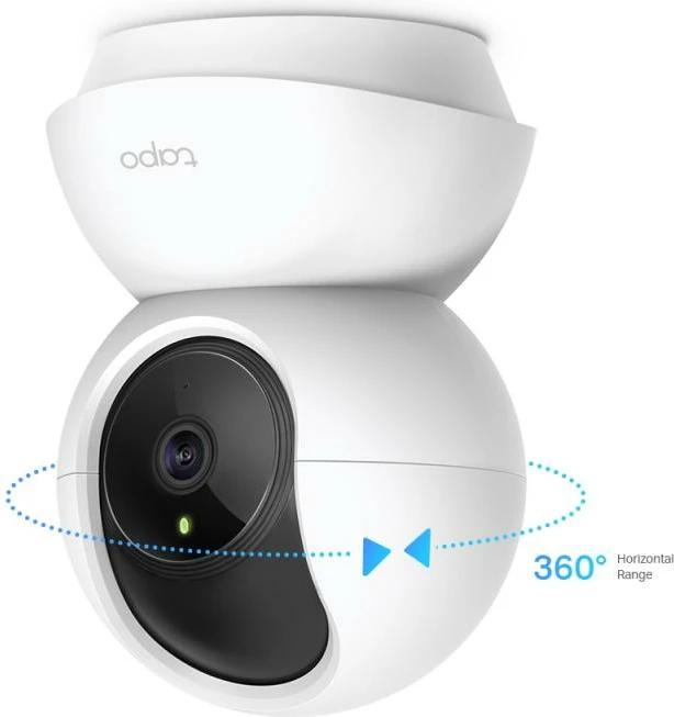 Kamerë IP Wi‑Fi, TP-Link Tapo C210, 3MP 2K, pan/tilt, detektim lëvizjeje, audio dykahëshe, microSD deri 256GB, e bardhë