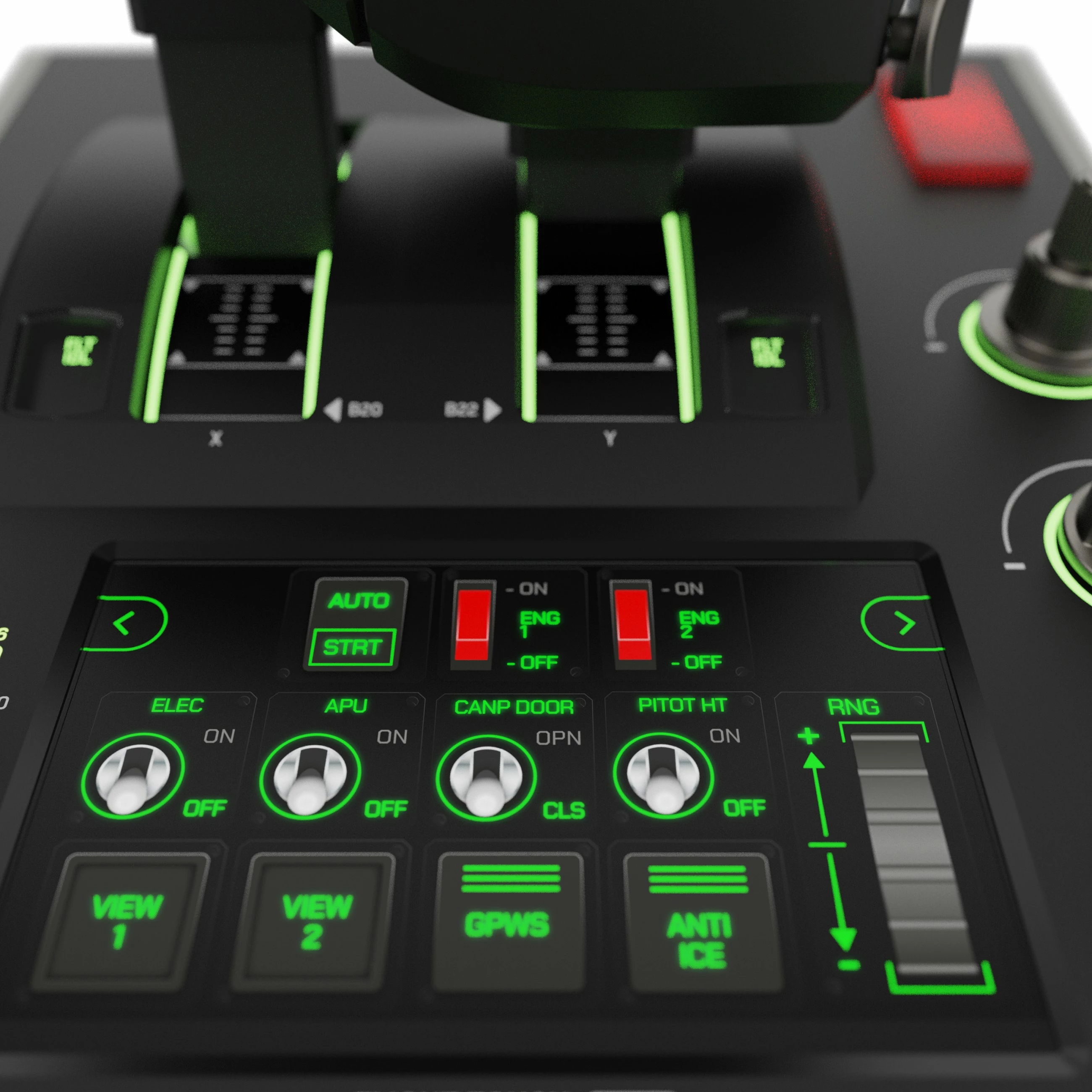 Joystick Turtle Beach VelocityOne Flightstick, PC, me ekran OLED, me kabllo, i zi