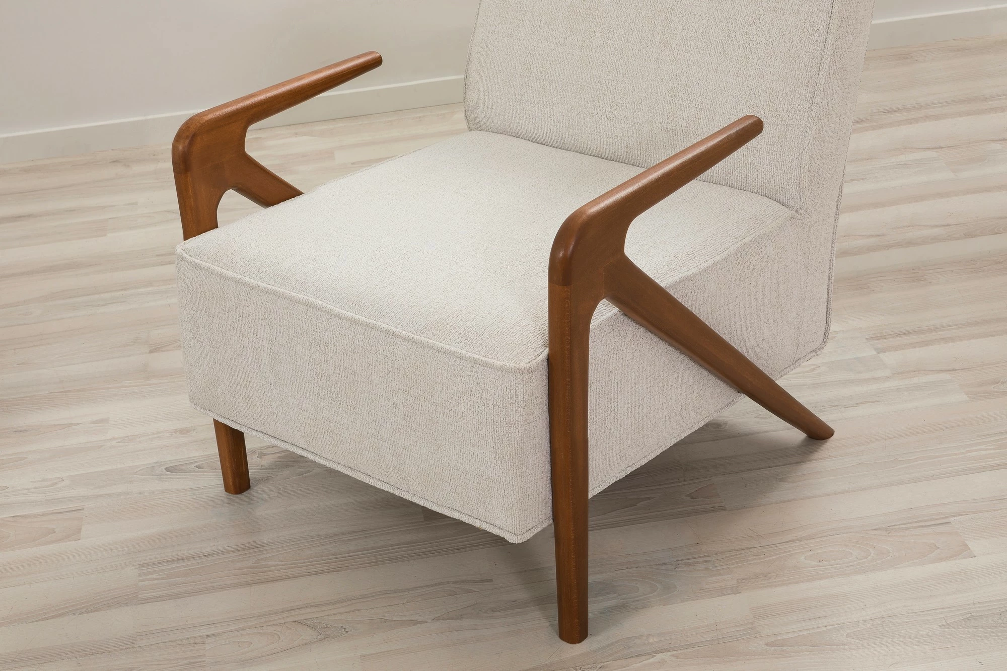 Set divan-krevat Larus Wood, ngjyrë arre dhe krem