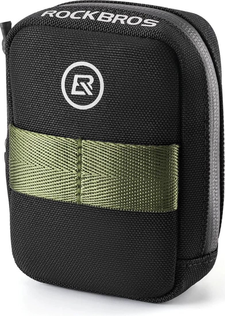 Çantë mini për biçikletë Rockbros 3013007901, 0.35L, e zezë/gjelbër