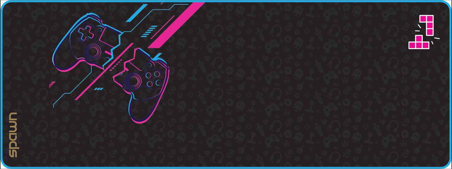 Mauspad Spawn Neon Gamer XL 800×300×3 mm, i zi