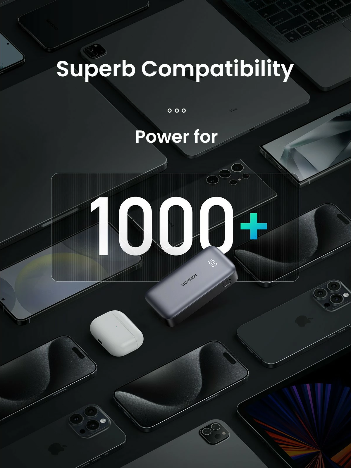 Powerbank Ugreen 10000mAh 30W, gri