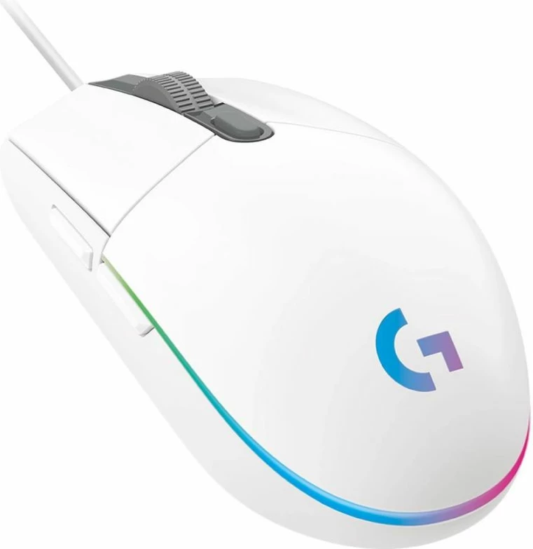 maus gaming Logitech G G102, i bardhë 6