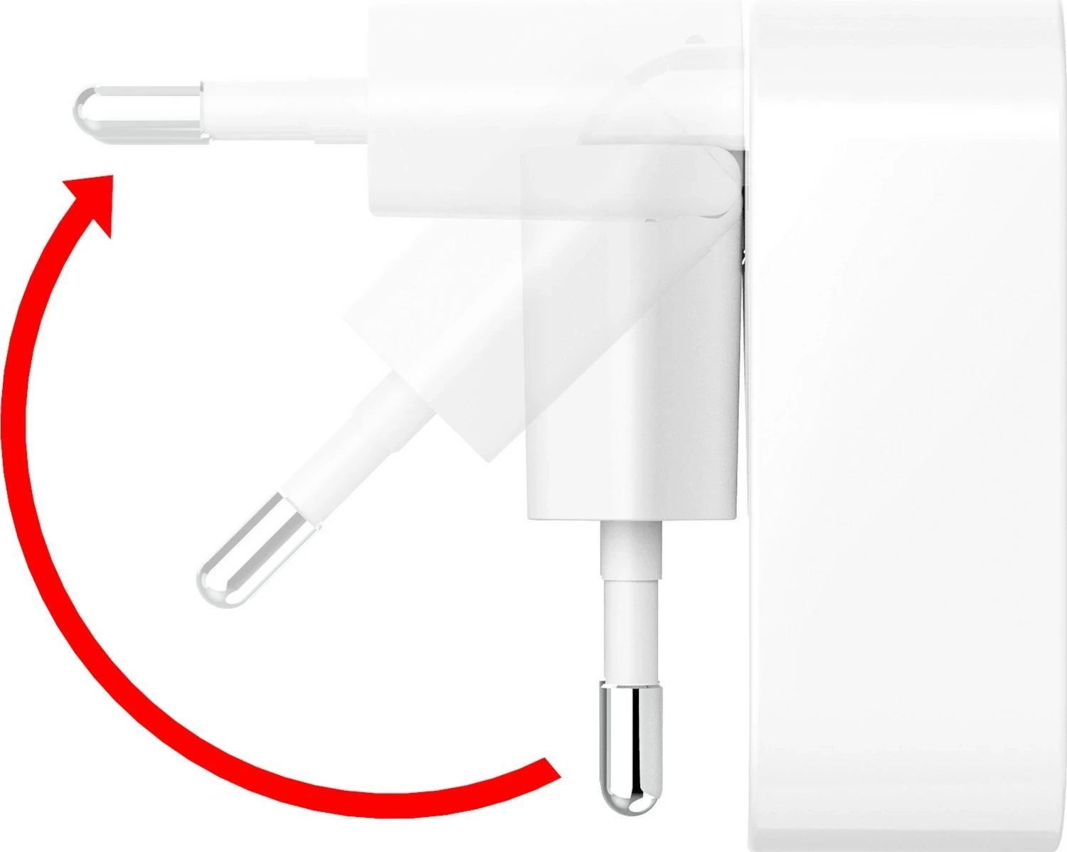 Karikues Hama 40W, 2x USB-C, i bardhë, palueshëm