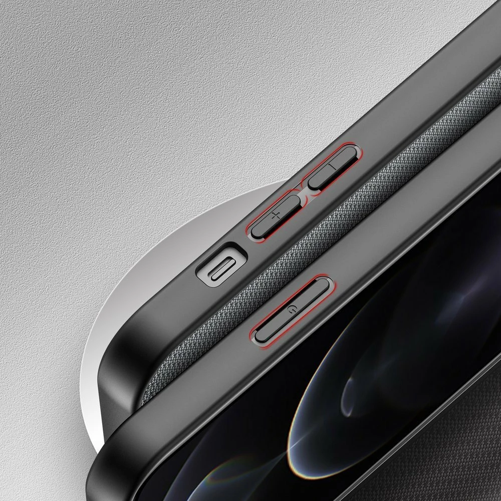 Mbështjellës Dux Ducis Fino për iPhone 13 Pro Max, najlon, Gri