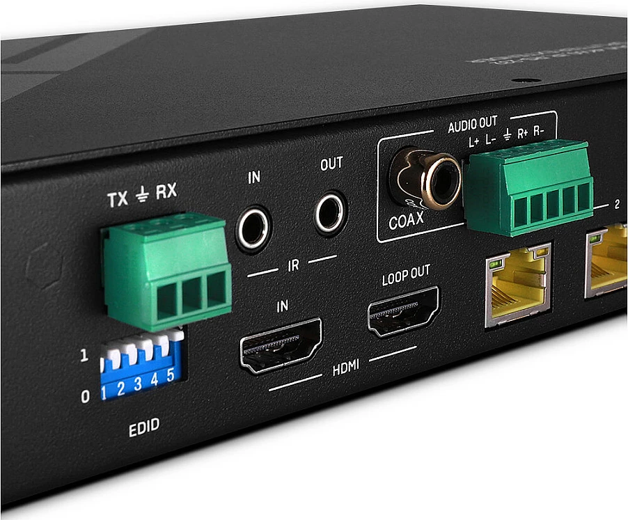Splitter/Extender HDMI LINDY 100m Cat.6, 4-port, 4K60 HDBaseT, e zezë